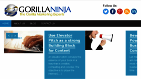 What Gorillaninja.com website looked like in 2016 (7 years ago)
