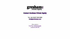 What Greshampe.com website looked like in 2016 (9 years ago)