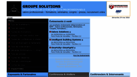 What Groupesolutions.fr website looked like in 2016 (7 years ago)