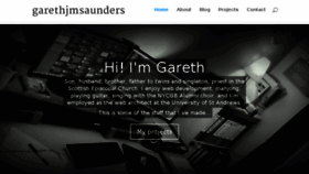 What Garethjmsaunders.co.uk website looked like in 2016 (7 years ago)