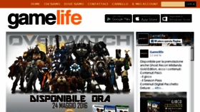 What Gamelife.it website looked like in 2016 (7 years ago)