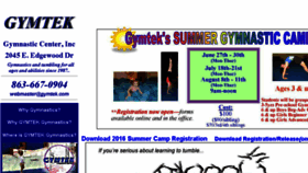 What Gymtek.com website looked like in 2016 (7 years ago)