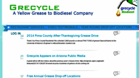 What Grecycle.com website looked like in 2016 (7 years ago)