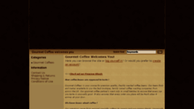 What Gourmet-coffees.com website looked like in 2016 (7 years ago)