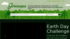 What Greenopia.com website looked like in 2016 (7 years ago)