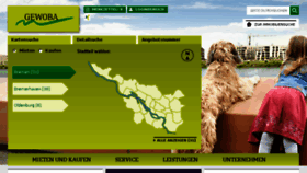 What Gewoba.de website looked like in 2016 (9 years ago)
