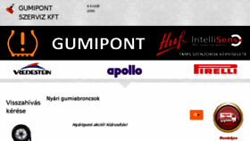 What Gumipont.hu website looked like in 2016 (8 years ago)