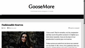 What Goosemore.com website looked like in 2016 (7 years ago)