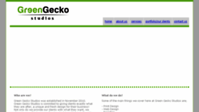 What Greengeckostudios.co.uk website looked like in 2016 (7 years ago)