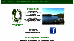 What Gladesrealty.com website looked like in 2016 (7 years ago)