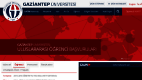 What Gantep.edu.tr website looked like in 2016 (7 years ago)