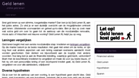 What Geldlenenxl.nl website looked like in 2016 (7 years ago)