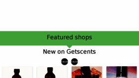 What Getscents.com website looked like in 2016 (7 years ago)