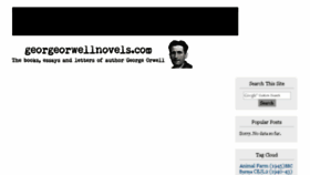 What Georgeorwellnovels.com website looked like in 2016 (7 years ago)