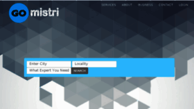 What Gomistri.com website looked like in 2016 (7 years ago)