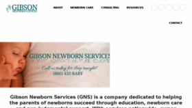 What Gibsonnewbornservices.com website looked like in 2016 (7 years ago)