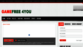 What Gamesfree4you.com website looked like in 2016 (7 years ago)