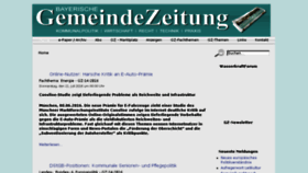 What Gemeindezeitung.de website looked like in 2016 (8 years ago)