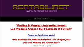 What Gagner-de-l-argent-et-du-temps.com website looked like in 2016 (7 years ago)