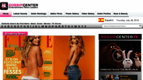 What Gossipcenter.com website looked like in 2016 (7 years ago)