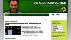What Gerhardschick.net website looked like in 2016 (7 years ago)
