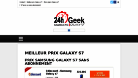What Galaxys7.fr website looked like in 2016 (7 years ago)