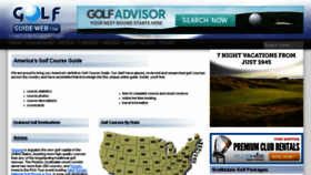 What Golfguideweb.com website looked like in 2016 (7 years ago)