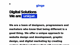What Ginge.ca website looked like in 2016 (7 years ago)