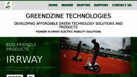 What Greendzine.in website looked like in 2016 (7 years ago)
