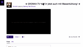What Gronkh.tv website looked like in 2016 (7 years ago)