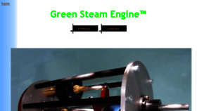 What Greensteamengine.com website looked like in 2016 (7 years ago)