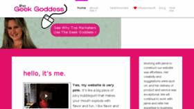 What Geekgoddess.com website looked like in 2016 (7 years ago)