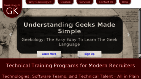 What Geekology.biz website looked like in 2016 (7 years ago)
