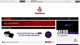 What Gebetshaus.org website looked like in 2016 (7 years ago)