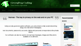 What Greenfrogcoding.com website looked like in 2016 (7 years ago)