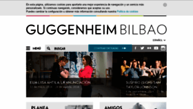 What Guggenheim-bilbao.es website looked like in 2016 (7 years ago)