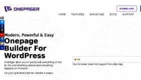 What Getonepager.com website looked like in 2016 (7 years ago)