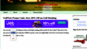 What Golfnowyes.com website looked like in 2016 (7 years ago)