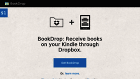 What Getbookdrop.com website looked like in 2016 (7 years ago)