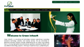 What Greeninfosoft.com website looked like in 2016 (7 years ago)