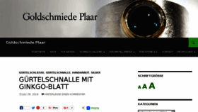 What Goldschmiede-plaar.de website looked like in 2016 (7 years ago)