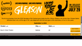 What Gleasontickets.com website looked like in 2016 (7 years ago)