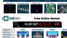 What Gamemug.com website looked like in 2016 (7 years ago)