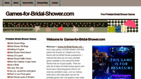 What Games-for-bridal-shower.com website looked like in 2016 (7 years ago)