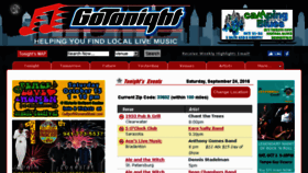 What Gotonight.com website looked like in 2016 (8 years ago)