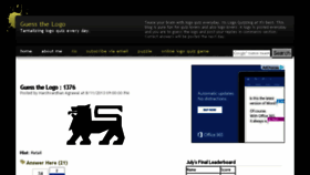 What Guessthelogo.blogspot.com website looked like in 2016 (7 years ago)