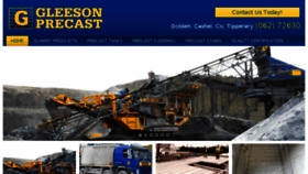 What Gleesonprecast.com website looked like in 2016 (7 years ago)