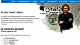 What Go-ahead-wettbewerb.de website looked like in 2016 (7 years ago)