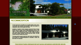 What Geraldinemotels.co.nz website looked like in 2016 (7 years ago)