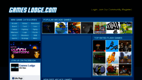 What Gameslodge.com website looked like in 2016 (7 years ago)